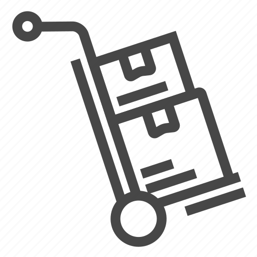 Delivery, fragile, package, trolley icon - Download on Iconfinder