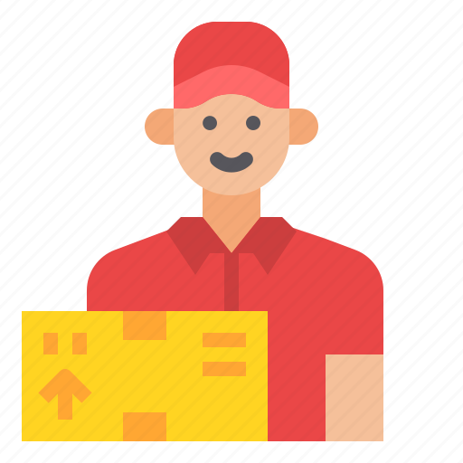 Box, delivery, man, package icon - Download on Iconfinder