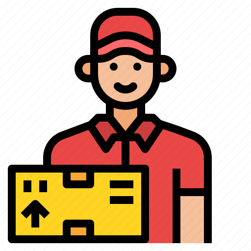 Box, delivery, man, package icon - Download on Iconfinder