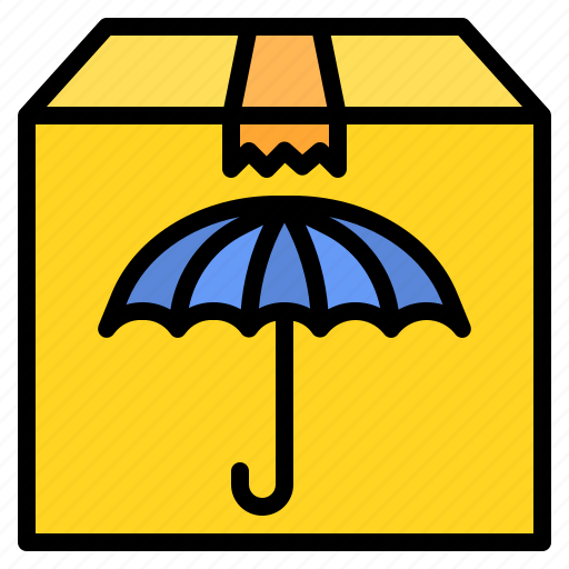 Delivery, package, protect, rain icon - Download on Iconfinder