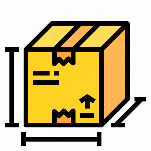 Box, delivery, package, size icon - Download on Iconfinder