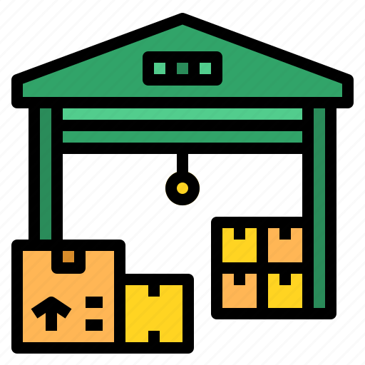 Building, crates, storage, warehouse icon - Download on Iconfinder