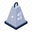 weight, kilogram, weight unit, kg, 40 kg 