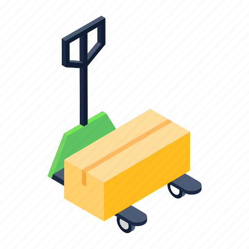 Pallet truck, cart, luggage cart, handcart, pushcart icon - Download on Iconfinder