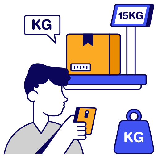 Parcel, weighing, logistic, package, weight, machine, scale icon - Download on Iconfinder