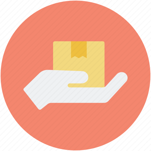 Cardboard box, delivering, hand holding, hand to hand, parcel icon - Download on Iconfinder