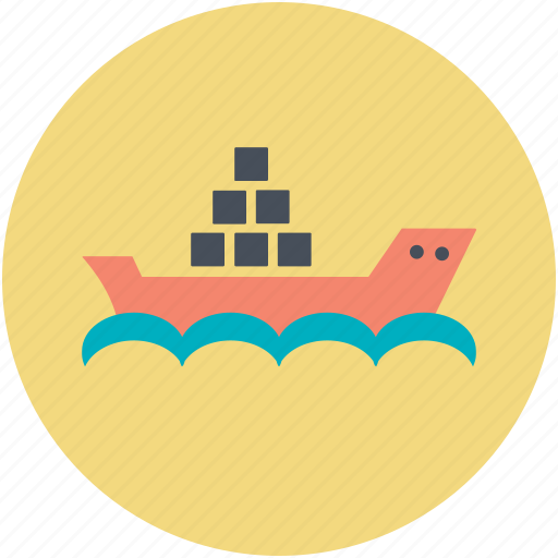 Cargo ship, cargo vessel, container ship, export, shipping icon - Download on Iconfinder