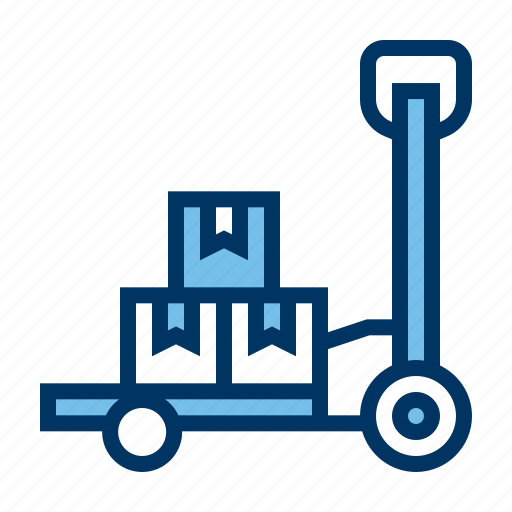 Logistic, packages, pallet truck, warehouse icon - Download on Iconfinder