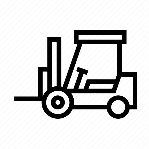 Forklift, logistic, transport, vehicle, warehouse icon - Download on Iconfinder