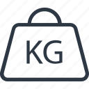 kg, kg weight, kilogram, kilogram weight, weight tool icon