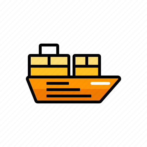 Cargo ship, export, freight, port, shipping, transport, vessel icon - Download on Iconfinder
