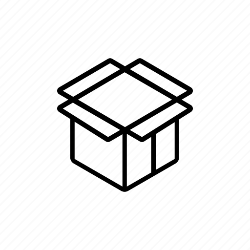 Cardboard, container, delivery, open box, package, packaging, shipping icon - Download on Iconfinder