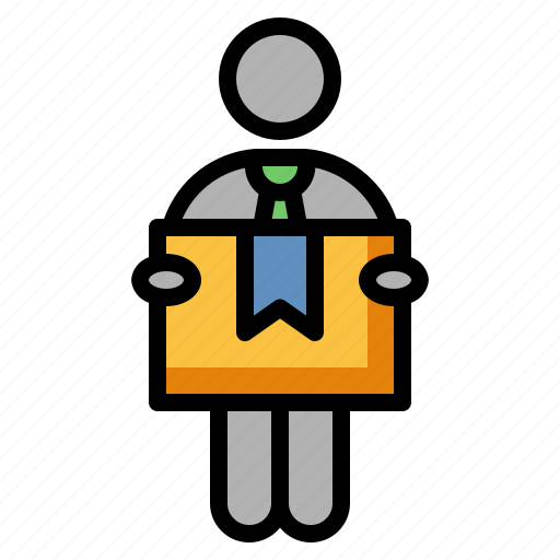 Delivery man, courier, parcel service, logistics, shipping icon - Download on Iconfinder