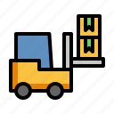 forklift, factory, cargo, industrial, warehouse 