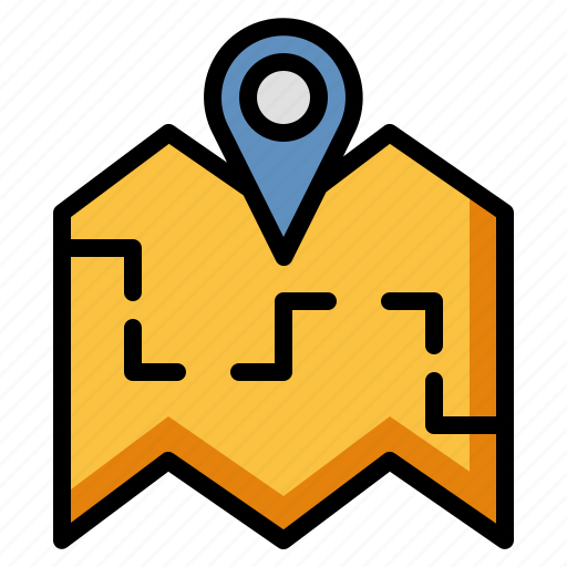 Map location, address, placeholder, guide, navigator icon - Download on Iconfinder