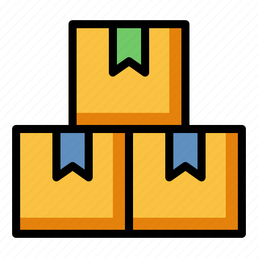 Stock, inventory, cardboard, logistics, shipping icon - Download on Iconfinder