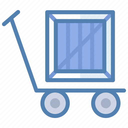 Delivery, package, parcel, shipment, transport, trolley icon - Download on Iconfinder