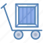 delivery, package, parcel, shipment, transport, trolley 