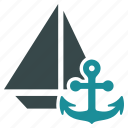 anchor, boat, marine, naval, port, sailing, vessel 