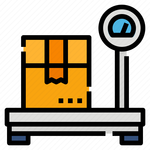 Box, logistics, package, platform, scale, shipping, weight icon - Download on Iconfinder