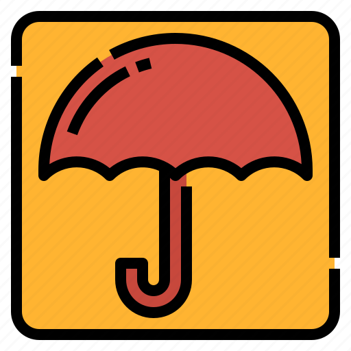 Box, logistics, package, shipping, sign, umbrella icon - Download on Iconfinder
