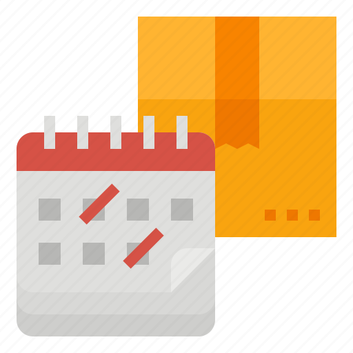 Calendar, date, delivery, logistics, package, shipping icon - Download on Iconfinder