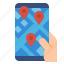 app, gps, logistics, map, navigator, phone, smart 