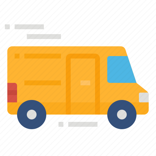 Delivery, logistic, logistics, shipping, transportation, van icon - Download on Iconfinder