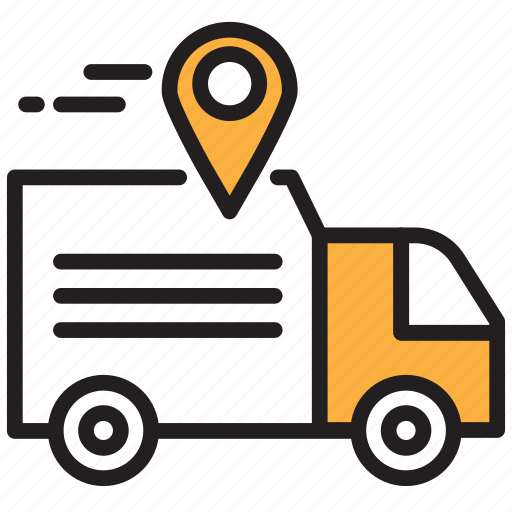 Delivery, gps, shipping, tracking, van icon - Download on Iconfinder