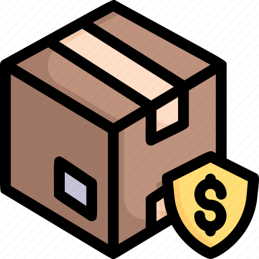 Box insurance, delivery, logistics, package, protection, shipping, shipping insurance icon - Download on Iconfinder