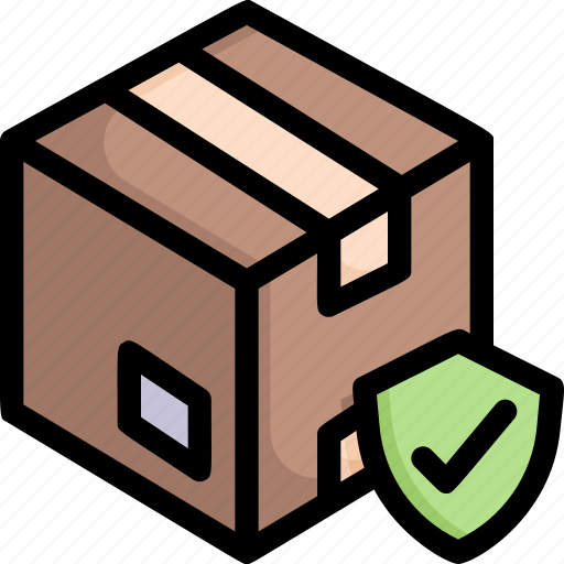 Delivery, delivery protection, logistics, package, shield, shipping, shipping insurance icon - Download on Iconfinder