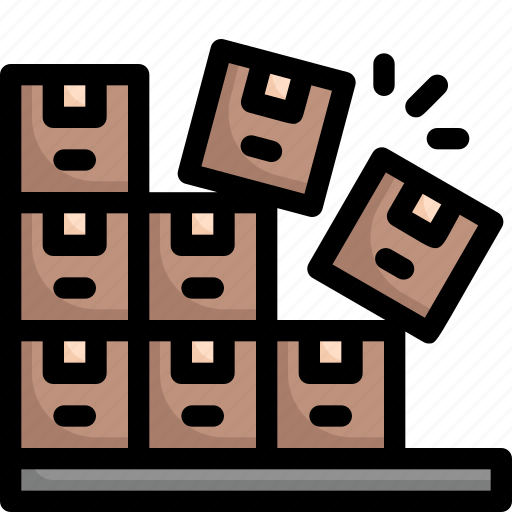 Boxes, delivery, logistics, overflow, package, shipment, shipping icon - Download on Iconfinder