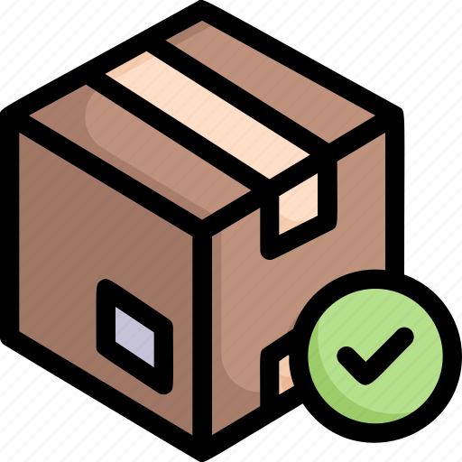 Approved order, checklist, delivery, logistics, package, received package, shipping icon - Download on Iconfinder