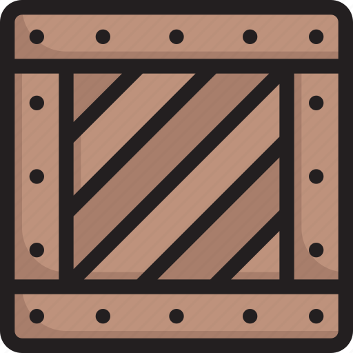 Delivery, logistics, package, packing, pallet, shipping, wooden box icon - Download on Iconfinder