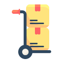 trolley, cart, hand, truck, loads, warehouse, logistics, pushcart, transport