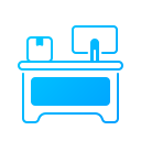 counter, delivery, package, desk, postal, post, office, shipment, box