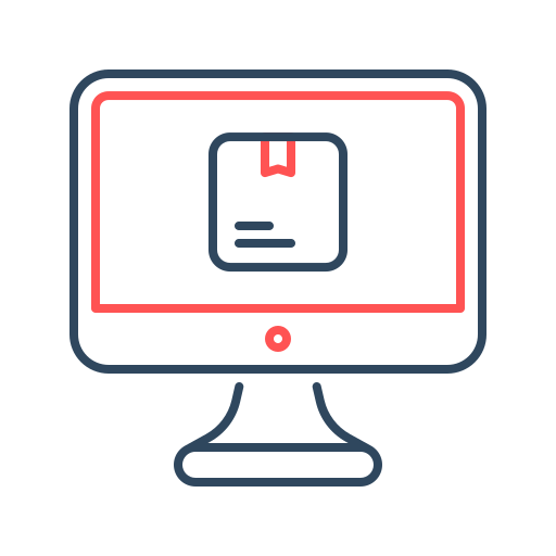 Monitor, tracking, order, computer, delivery, box, point icon - Download on Iconfinder