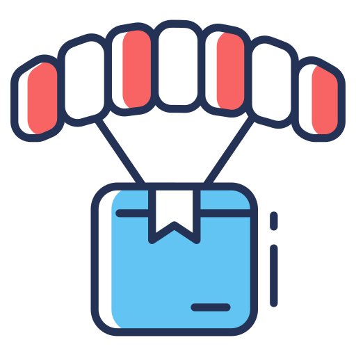 Air, delivery, parachute, parcel, drop, cargo, shipping icon - Download on Iconfinder