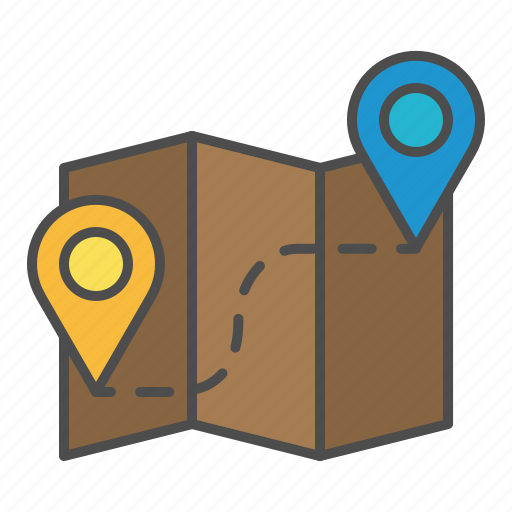 Map, planning, route, shipping icon - Download on Iconfinder