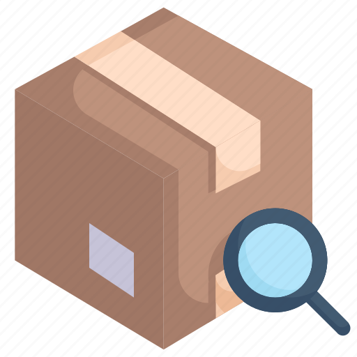 Box, delivery, inspection, logistics, package, shipping, tracking icon - Download on Iconfinder