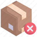 box, delivery, logistics, package, rejected package, returned, shipping