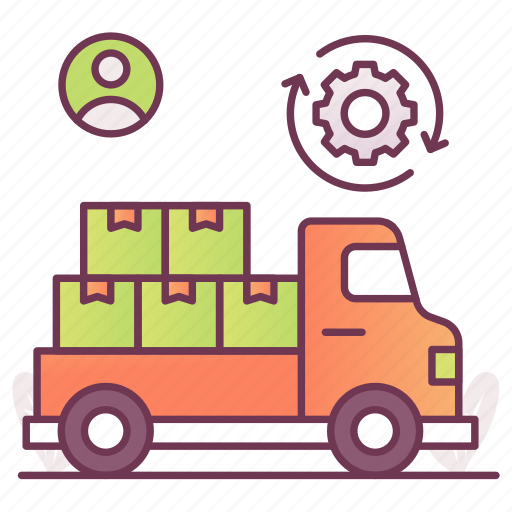 Supply, chain, logistic, organized, transportation icon - Download on Iconfinder