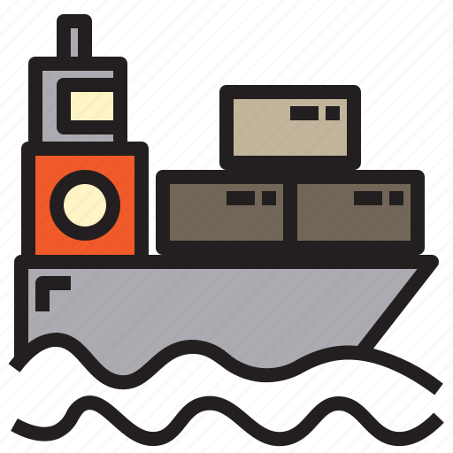 Commercial, factory, goods, logistic, ship, warehouse icon - Download on Iconfinder