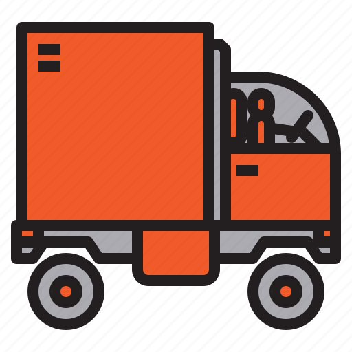 Commercial, factory, goods, logistic, truck, warehouse icon - Download on Iconfinder