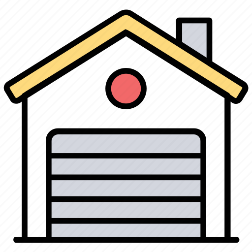Commercial building, godown, inventory, storage unit, warehouse icon - Download on Iconfinder