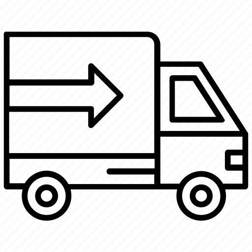Delivery truck, goods trade, goods transport, shipping van, transport courier icon - Download on Iconfinder