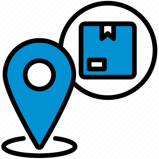 Parcel, location, logistic, pin, box icon - Download on Iconfinder