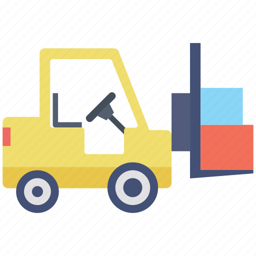 Forklift, freight, logistics, vehicle, warehouse icon - Download on Iconfinder