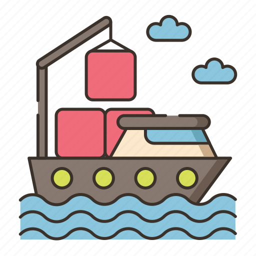 Barge, cargo, ship, transportation icon - Download on Iconfinder