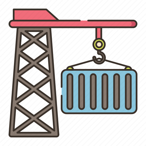 Cargo, container, crane, transportation icon - Download on Iconfinder